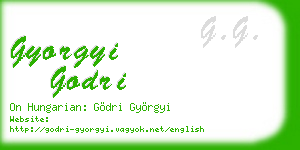 gyorgyi godri business card