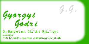 gyorgyi godri business card